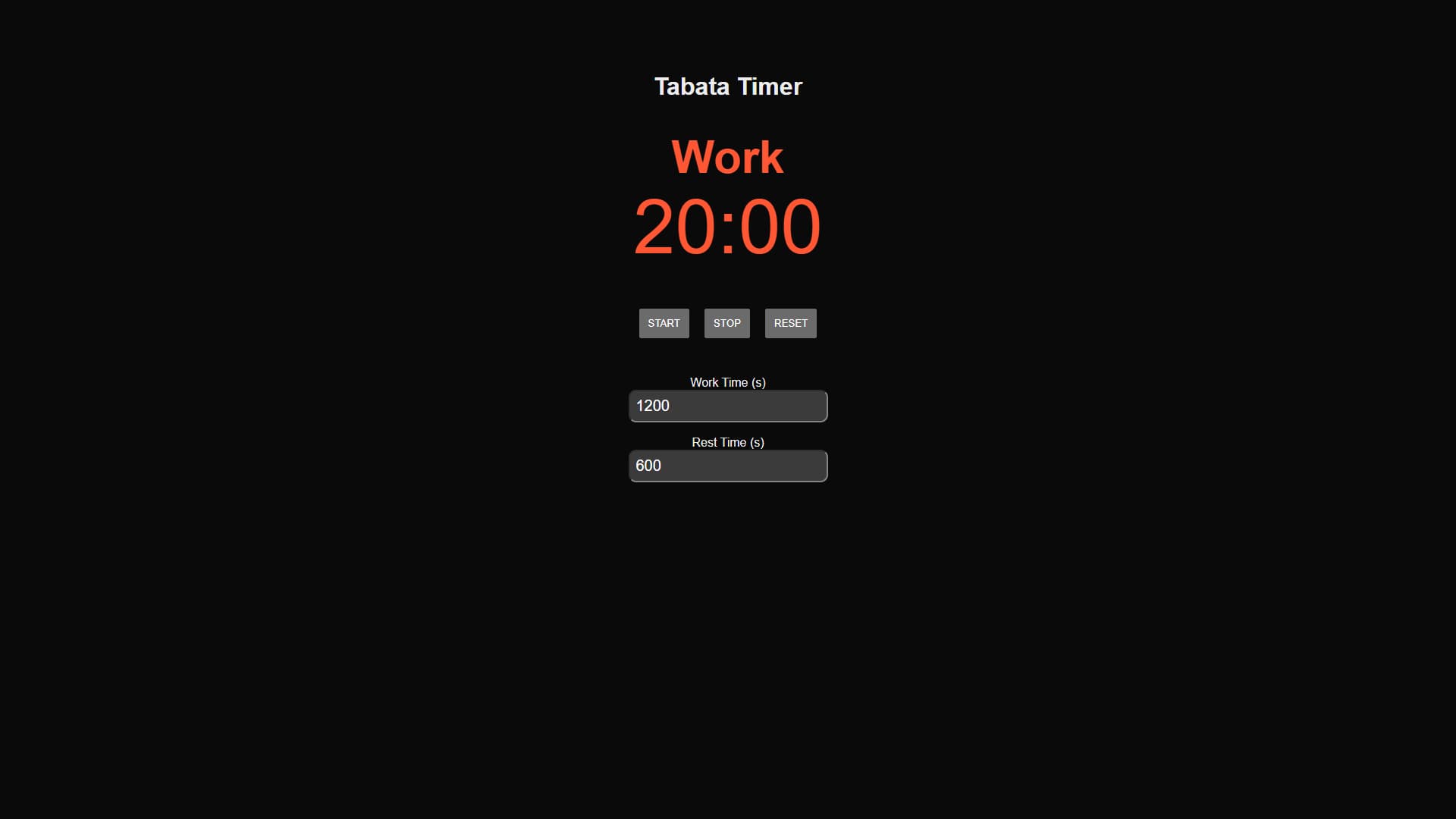 Tabata Timer